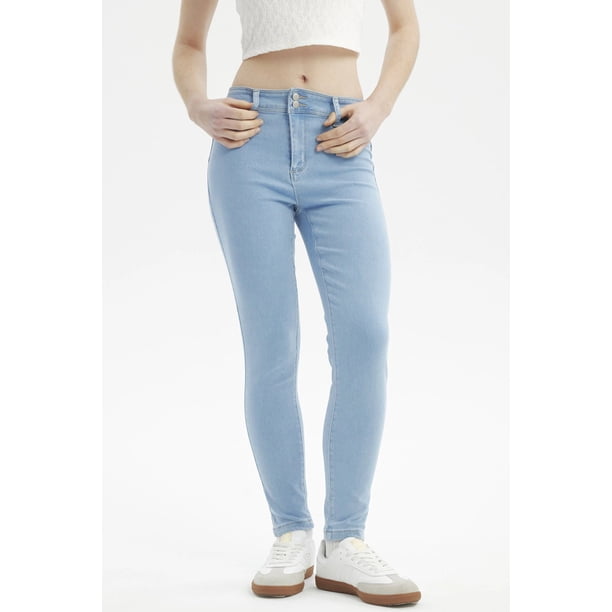 Jeans Mujer Jenny Skinny Celeste