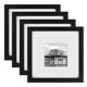 thumbnail image 1 of Marco de fotos Egofine 23 cm, paquete de 4, negro, madera maciza, 1 of 9
