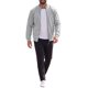 thumbnail image 2 of Sudadera Deportiva de Gimnasio para Hombre con Cuello Alto, Cremallera, Manga Larga y Color Sólido en Gris Claro, 2 of 5