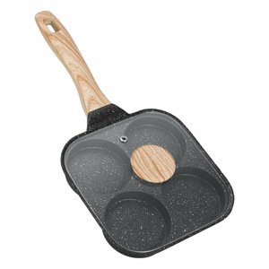 Magideal - Sartén Para Huevos, Olla Para Freír, Utensilios De Cocina Multifuncionales Con Tapa, Sartén Para Tortilla, Antiadherente Para Panqueques, Hamburguesa