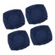 thumbnail image 3 of 4 piezas jacquard poliéster estiramiento boda boda silla asiento cubierta azul oscuro_l, 3 of 5