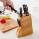 thumbnail image 4 of Porta Cuchillo Soporte Para Cuchillos Bambú 6 Compartimiento Beige, 4 of 4