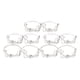 thumbnail image 3 of 10 Piezas Servilletas Hebillas Adorno Redondo Decorativo Para Banquete De Vacaciones Argent, 3 of 5