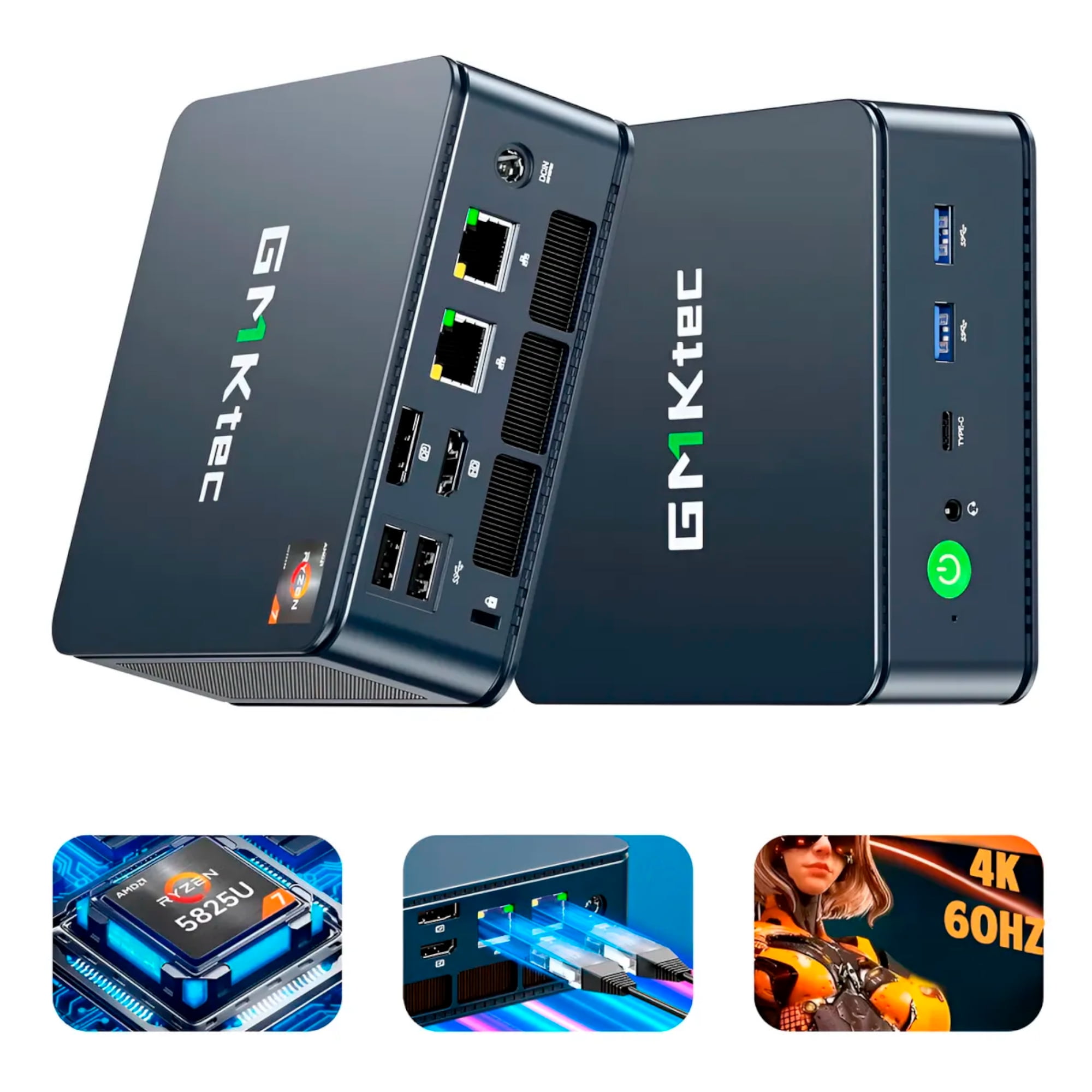 Mini Pc Gmktec M5 Plus Ryzen7 5825u 16gb 512gb 4k Ddr4