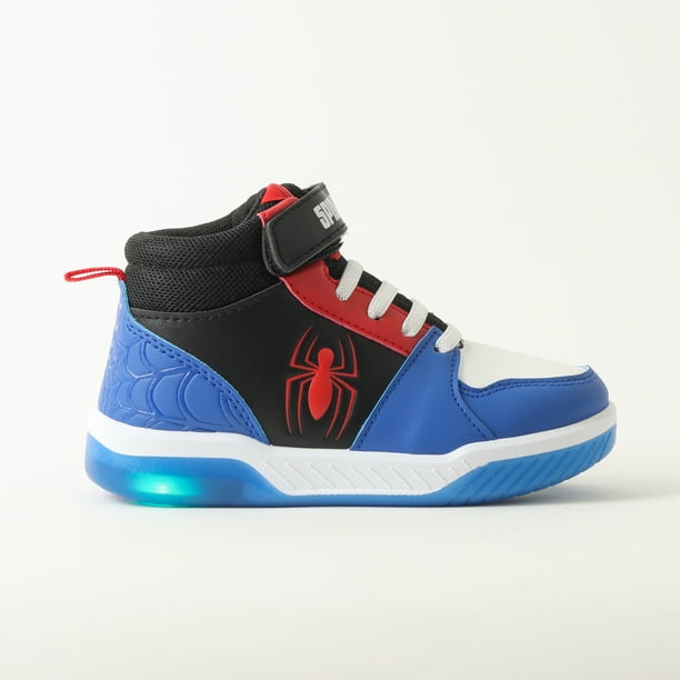 Zapatilla Con Luces Niño Spiderman Spidey Pulse Azul Marvel