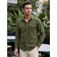thumbnail image 5 of INSPIRE CHIC Camisa de Trabajo Casual para Hombre con Bolsillos en el Pecho, Manga Larga, Camisa de Carga para Exteriores S Verde Oliva, 5 of 6