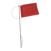 Ioensy - Bandera De Mástil Marino Indicador De Viento Rojo Resistente Ss304 Para Velero Yate 130Mm X 110Mm