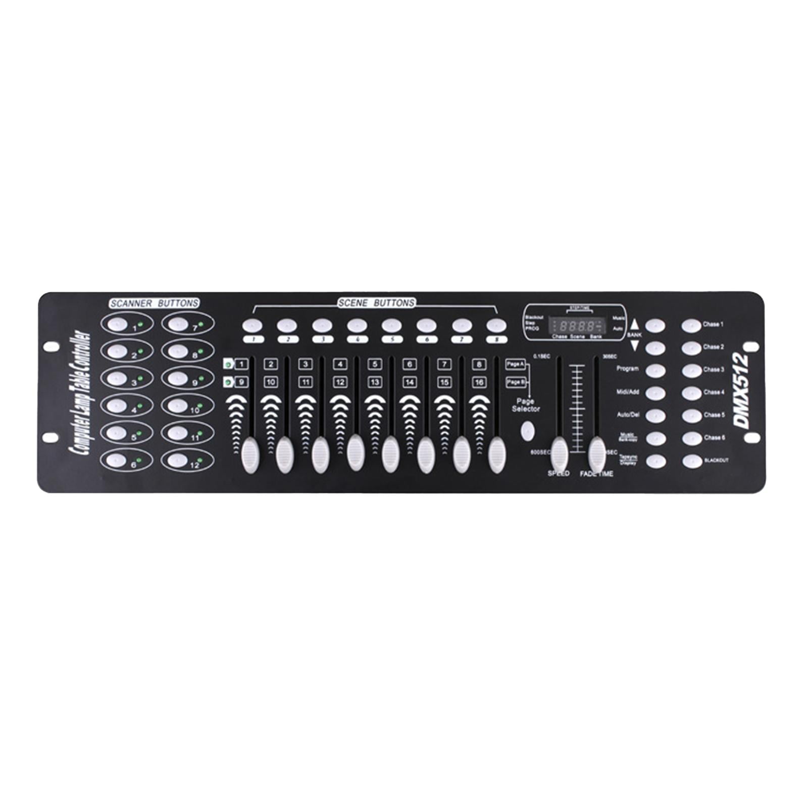 Magideal - Controlador De Panel De Controlador De Consola, Consola Mezcladora De Iluminación Portátil De 192 Canales Para Pub Djs, Ktv, Discoteca, Accesorios Par