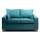 thumbnail image 1 of Sofa Turquesa Lino Dos Cuerpos, 1 of 3