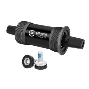 Ioensy - Agujero Cuadrado Cónico Cuadrado Para Bicicleta Con 2 Tornillos Soporte Inferior Para Bicicleta 122,5 Mm