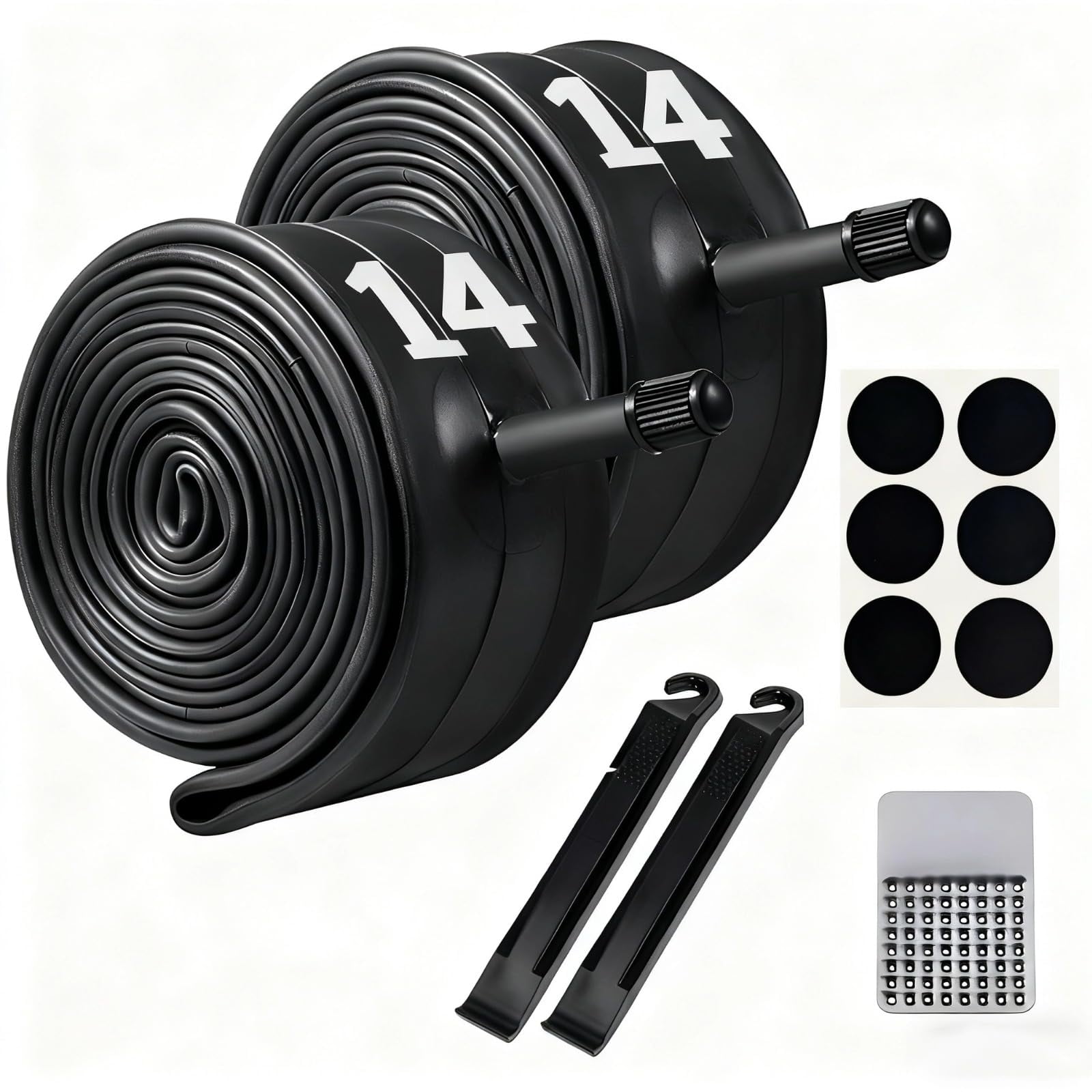 Cámaras De Aire Vitog Para Bicicleta 14" X 1.75/2.125 Con Kit De Reparación