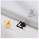 thumbnail image 3 of Aros Triangulo Punta Flecha Punk Hombre Mujer Earing Moda, 3 of 3