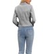 thumbnail image 3 of INSPIRE CHIC Blazer a Rayas para Mujer con Solapa de Muesca, Manga Larga, Abierto al Frente, Casual para Oficina, Talla S, Negro, 3 of 6