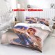 thumbnail image 1 of 3pcs Arcane Blue & Red Love Song Bedding Set Vibrant Anime Style Design Includes 1 Duvet Cover & 2 Pillowcases, 1 of 5
