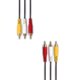 thumbnail image 2 of Cable compuesto de audio y video AV RCA de 3 machos a 3 machos de SatelliteSale, cable universal de PVC negro de 100 pies, 2 of 2