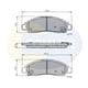 thumbnail image 1 of Pastillas Freno para auto COMLINE CBP31573, 1 of 3