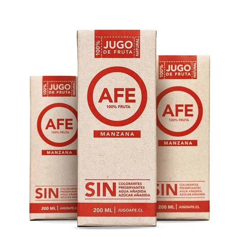 Jugo Colación Sabor Manzana Caja 200 ml Afe
