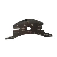 Magideal - Plantilla De Reparación De Puentes De Violonchelo 4/4, Herramienta De Reparación De Precisión De Mantenimiento, Plantilla De Fabricación De Puentes De
