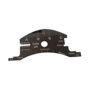 Magideal - Plantilla De Reparación De Puentes De Violonchelo 4/4, Herramienta De Reparación De Precisión De Mantenimiento, Plantilla De Fabricación De Puentes De
