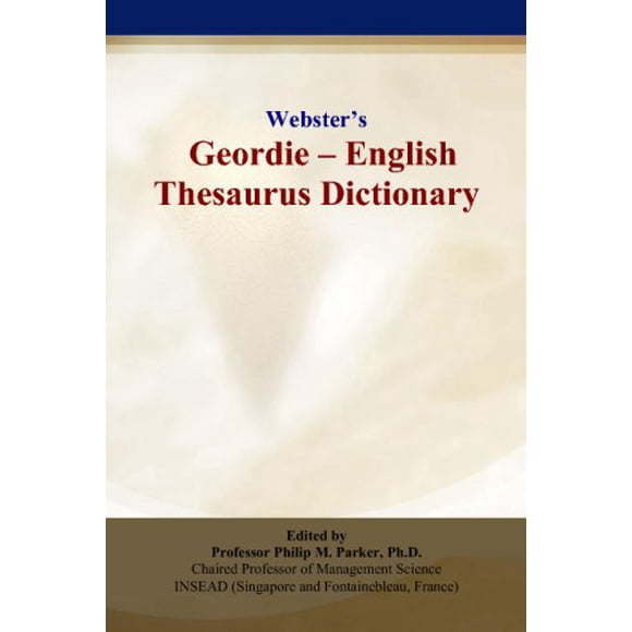 Diccionario ICON Group Intl Webster’s Geordie‑Inglés