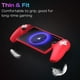 thumbnail image 4 of Funda protectora para PlayStation Portal,8 tapas de agarre del pulgar 2 anillos de precisión para la funda de silicona suave PS Portal-Rojo, 4 of 7