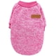 thumbnail image 4 of (M, Rosa) - Suéter de punto clásico para perro, abrigo cálido de invierno para cachorro, suéter suave, ropa para perros pequeños, 4 of 6