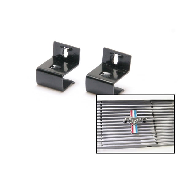 Clips de montaje con el emblema de Billet Grille Scott Drake C5ZZ-16229-BGMC