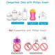 thumbnail image 3 of Kit Vaso con Bombilla XUNICUTE para Botella Philips Avent Natural, 3 of 3