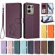 thumbnail image 3 of Xiaomi Redmi 17 4G/5G Funda Billetera con Estampado de Gato, Morado Oscuro, 3 of 6