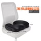 thumbnail image 3 of Cojín de asiento WAOAW para silla de oficina, espuma viscoelástica, negro, 3 of 7