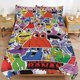 thumbnail image 1 of Garden Of Banban Bedding Set Duvet Cover Comfortable and Lightweight Cartoon Bedding 3 Piece Bed Set, 1 of 5