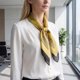thumbnail image 5 of INSPIRE CHIC Bufanda Elegante con Estampados para Mujer, 27.6" Cuadrado de Satén Sedoso Pañuelo para la Cabeza Profesional 27.6x27.6"(LxW) Estilo-8, 5 of 6