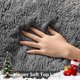 thumbnail image 2 of Alfombra Ophanie 152 cm x 122 cm Gris Peludo Suave, 2 of 6