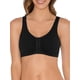 thumbnail image 4 of Sujetador deportivo Fruit of the Loom de algodón con cierre frontal para mujer, 4 of 6