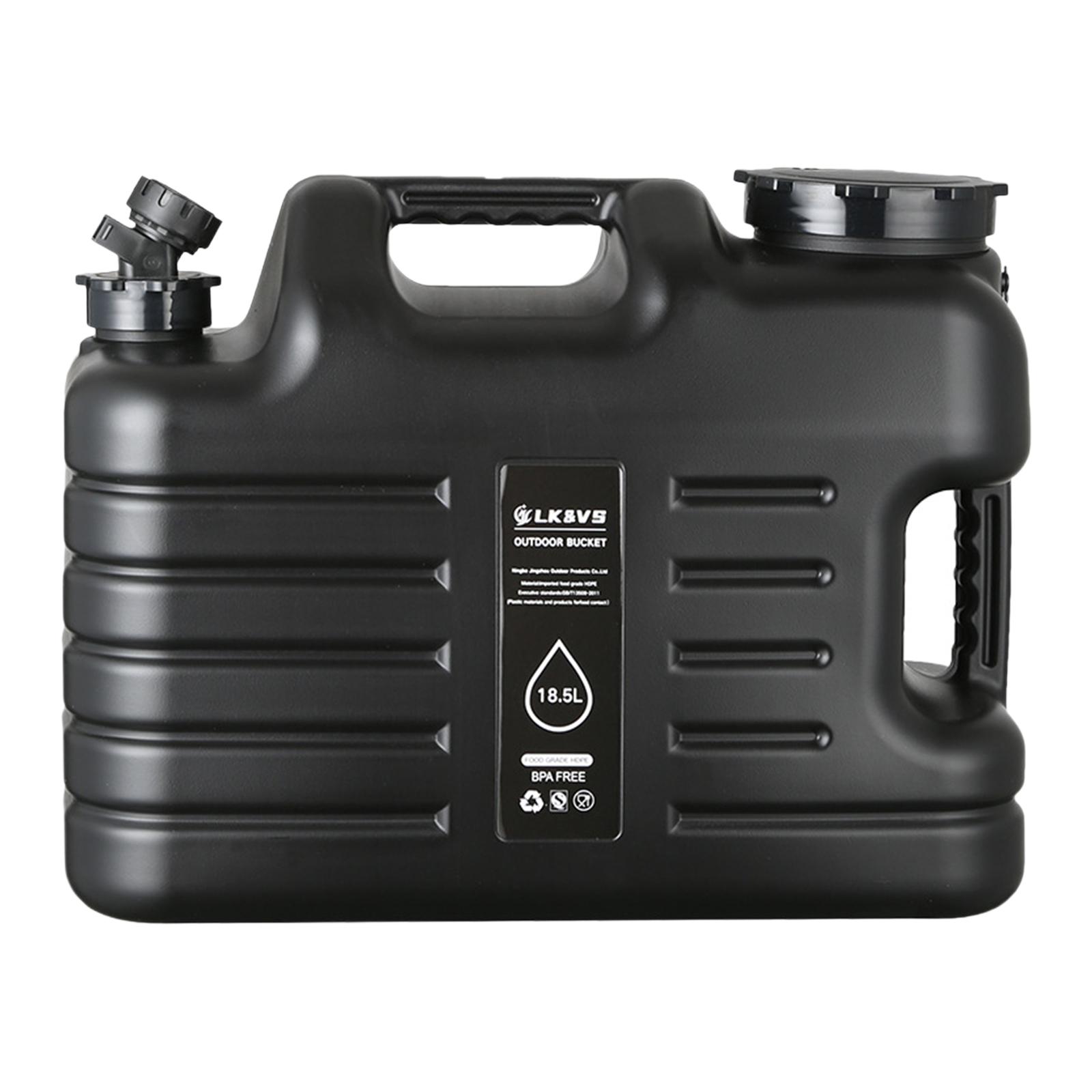 Magideal - Contenedor De Agua Para Acampar, Almacenamiento De Agua De 18,5L Con Equipo De Asa Con Grifo, Cubo Para Beber Al Aire Libre Para Viajes Al Aire Libre