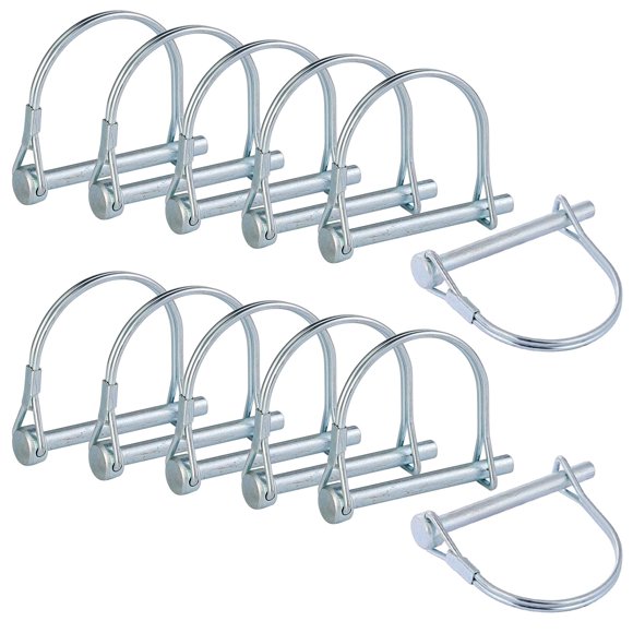 Wire Lock Pins SuperMMark - Clavija acopladora de seguridad de 12 unidades y 6,3 mm