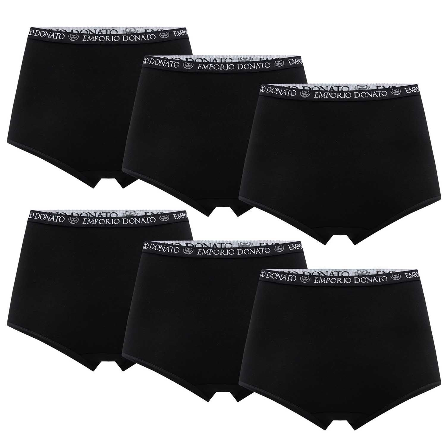 Giovacchino - Pack De 6 Calzones Tiro Alto Algodón Mujer