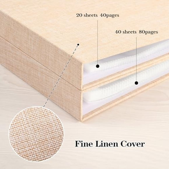 Álbum Scrapbook Mublalbum 12x12 Lino 20 Fundas