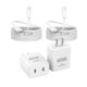 thumbnail image 1 of Cargador DelTucci de 45 W con doble puerto USB-C, paquete de 2 con cables de 1,8 m, 1 of 7