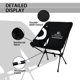 thumbnail image 3 of Silla plegable Hailanbao negra de 136 kg para mochilero, 3 of 7
