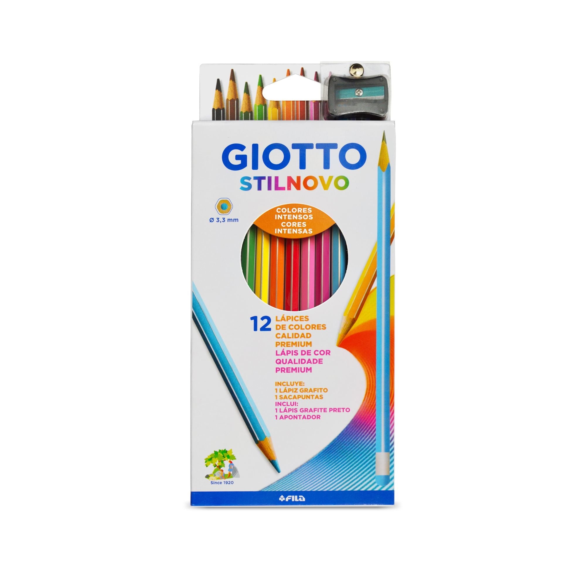 Lápices De Colores Intensos Caja De 12 Colores None Giotto