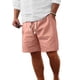 thumbnail image 1 of Shorts casuales de lino para hombre Comdecevis, cintura elástica, talla grande, 1 of 7