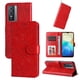 thumbnail image 1 of Funda tipo cartera FOXDOCK para Vivo Y76s , diseño girasol en relieve, cuero PU, cierre magnético, soporte y tarjetero, 1 of 5