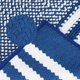 thumbnail image 4 of Alfombra de baño de chenilla a rayas con bordes REGALWOVEN, alfombra de piso de baño antideslizante, lavable a máquina azul 20" x 32", 4 of 6