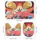 thumbnail image 3 of Monstruos contra alienígenas-theme 4-Piece Shower Curtain Set with Rugs, Waterproof Bathroom Decor Set Includes Bath Mat, U-Shaped Rug, Toilet Lid Cover and Curtain with Hooks, 3 of 6