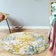 thumbnail image 2 of Alfombra Redonda Florida Amarilla 160 x 160 cm, 2 of 3