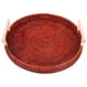 thumbnail image 2 of Bandeja De Servir Tejida Pan Duradero Portátil Para Alimentos Fruta Postre De Almacenamiento Marrón Oscuro Pequeño, 2 of 5