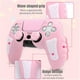 thumbnail image 3 of Funda para controlador de PlayStation 5, funda de silicona antideslizante para el mando de PS5 con tapones para el pulgar, protectores para el joystick y adhesivo envolvente para la funda-Rosa, 3 of 8