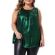 thumbnail image 1 of Agnes Orinda Conjuntos de Halloween para Mujeres Blusa Brillante de Talla Grande con Cuello Redondo Sin Mangas y Pliegues Frontales Elegante Casual para Fiesta Club 3X Verde, 1 of 6