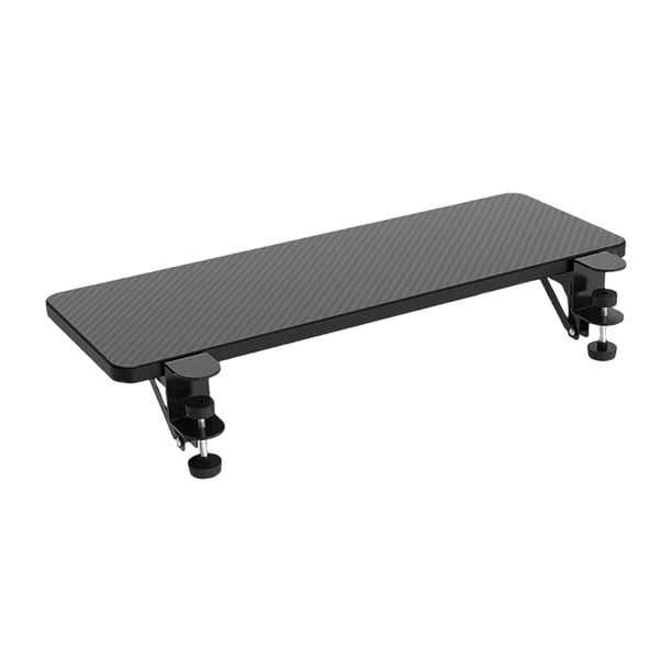 Abrazadera en el tablero de extensión de escritorio Estante de reposabrazos de montaje de mesa plegable para mesa cuadrada , Negro 75cm